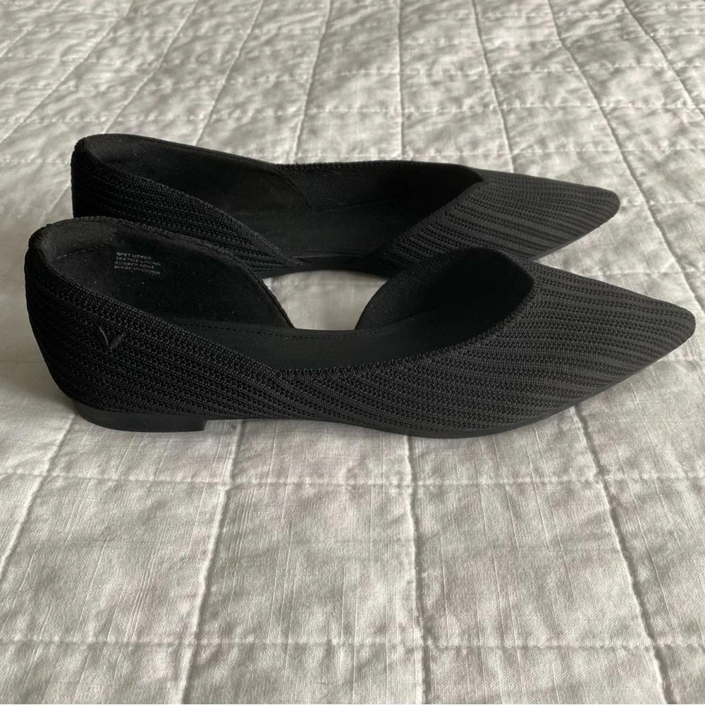 Vivaia Women's Black Melia Half d’Orsay Flats Size 41.5 - Picture 6 of 12